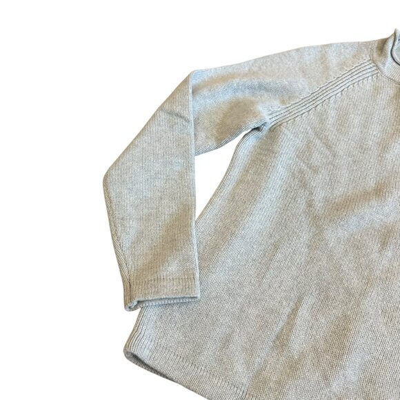 J. Crew Always Light Blue Merino Wool Pullover Sweater Mock Neck Cozy Sz Small - Picture 4 of 12